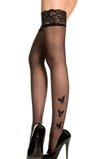 Sexy Lingerie Butterflies Stockings