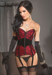 Sexy Lingerie Zipper Front Corset