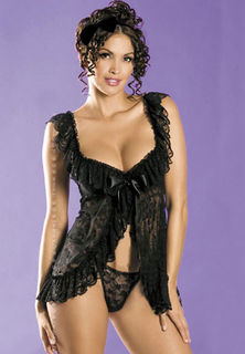 Floral Lace Baby Doll Sexy Lingerie